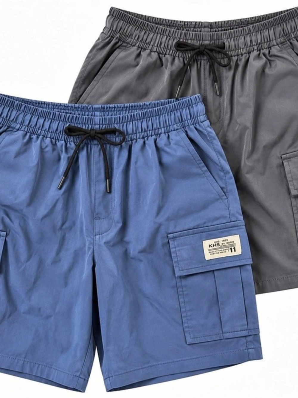 Cargo Shorts in Blue & Gray Like New